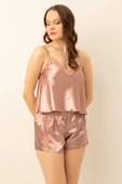 DoReMi Saten Güpürlü Ayarlanabilir Askılı Şortlu Takım thumbnail 5