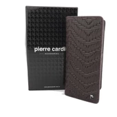 Pierre Cardin Örgü Desenli Logolu Deri Cüzdan Dik Model 11055 - 2