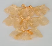 3 Lü ASM0248 Bayan Yavruağzı Dantel Kol Bacak Vücut Akesuar Seti - 5