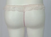 ASM0231 Bayan Pembe Dantel  Boncuk O Gece String - 6