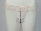 ASM0231 Bayan Pembe Dantel  Boncuk O Gece String - 2