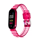 Xiaomi Mi Band 6 KRD-27 Şeffaf Renkli Transparan Silikon Kordon - 5