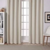 Ceylan Home Atlas Saten Krem Güneşlik Perde 250x250 - 1