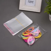 9x20+5 cm. (9x25) 1.000 Adet Şeffaf Bantlı Yapışkanlı Jelatin Poşet - 4
