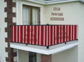 Ceylan Home Balkon Demiri Perdesi Kuş Gözü Kırmızı 600x80 - 2