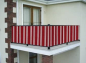 Ceylan Home Balkon Demiri Perdesi Kuş Gözü Kırmızı 600x80 - 1