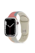 Apple Watch 44mm Silikon Rahat Renkli Soft Spor Kordon KRD-62 thumbnail 10