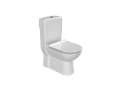 Turkuaz Bella Duvara Dayalı Klozet+Rezervuar+Yavaş Kapanır Slim Kapak+Lila İç Takım - 1