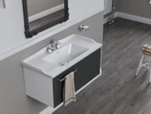 Cerastyle Turkuaz Kapadokya Etajerli Lavabo 65*48 Cm - 3