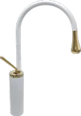 Pure Minimal White Gold Çanak Lavabo Armatürü Bf-219 - 1