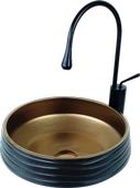 Pure Aztek Siyah/Bakır Tezgah Üstü Lavabo Bc-906 - 1