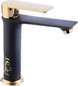 Pure Crow Tezgah Üstü Çanak Lavabo Armatürü Siyah&Altın S Bg-211 - 1