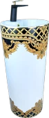 Pure White Gold Kleopatra Kolon Lavabo Bb-296 - 1