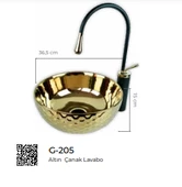 Pure Gold Tezgahüstü Çanak Lavabo G-205 - 2