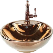 Pure Bowl Gold Tezgah Üstü Çanak Lavabo C-200 - 1