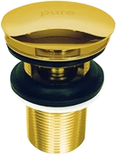 Pure Pop-Up Basmalı Sifon Üst Takım - Delikli / Altın G-01D - 1