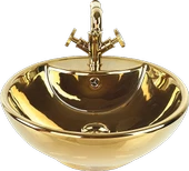 Pure Bowl Gold Tezgah Üstü Çanak Lavabo G-200 - 1