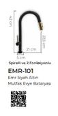 Pure Emr Siyah Gold Mutfak Evye Armatürü Emr-101 thumbnail 2