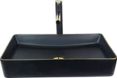 Pure Siyah Gold Tezgah Üstü Çanak Lavabo Bg-305 - 1