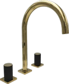 Pure Elagate Gold Üç Delikli Lavabo Armatürü Elg-104 - 1