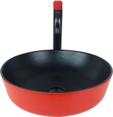 Pure Siyah Kırmızı Tezgah Üstü Çanak Lavabo Br-102 - 2