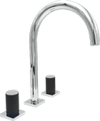 Pure Elagate Krom Üç Delikli Lavabo Armatürü Elg-106 - 1