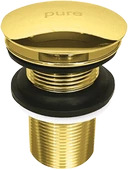 Pure Pop-Up Basmalı Sifon Üst Takım - Deliksiz / Altın G-01 - 2