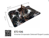 Pure Victorian Emperador Etajerli Lavabo Etj-106 - 2