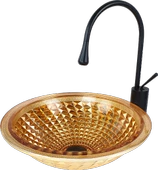 Pure Dekoratif Gold  Cam Lavabo / Y Gls-107 - 1
