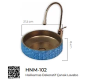 Pure Halikarnas Dekoratif Tezgah Üstü Çanak Lavabo Hnm-102 - 2