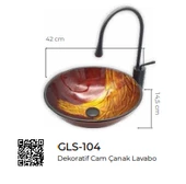 Pure Dekoratif Cam Lavabo Gls-104 - 2