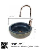 Pure Nicea Dekoratif Tezgah Üstü Çanak Lavabo Hnm-104 - 2