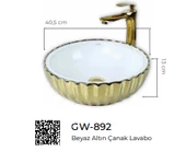Pure Gold Beyaz Tezgah Üstü Çanak Lavabo Gw-892 - 2