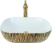 Pure Tiger Gold Zebra Tezgah Üstü Çanak Lavabo Tr-107 - 1