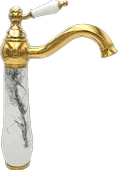 Pure Sharp Calacatta Tezgah Üstü Çanak Lavabo Armatürü Wg-220 - 1