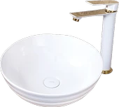 Pure Beyaz Tezgah Üstü Çanak Lavabo W-807 - 1