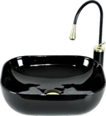 Pure  Sıyah Tezgah Üstü Çanak Lavabo B-301 - 1