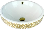 Pure Beyaz Gold Yarı Tezgah Üstü Çanak Lavabo Tr-302 - 1
