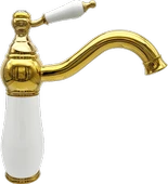 Pure Beyaz Gold Tezgah Üstü Lavabo Armatürü Wg-217 - 1