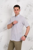 EVRYTİME KLASİK KESİM CEPLİ EKOSE DESEN KISA KOL YAZLIK PAMUKLU ERKEK GÖMLEK thumbnail 10