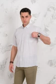 EVRYTİME KLASİK KESİM CEPLİ EKOSE DESEN KISA KOL YAZLIK PAMUKLU ERKEK GÖMLEK thumbnail 6