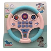 Erdem Oyuncak Nini Baby Direksiyon Eğitici Sesli Müzikli 21*21 cm 8 Tuşlu Oyuncak Direksiyon - 3