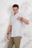 BİCAN KLASİK KESİM CEPLİ EKOSE DESEN PAMUKLU YAZLIK İNCE KUMAŞ GÖMLEK thumbnail 6
