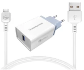 Sprange T30 18W 3A Type-C Usb-A Başlık  Data & Şarj Usb Kablo - 1