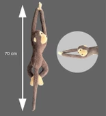 Peluş Maymun, Elleri Yapışabilen Uyku ve Oyun Arkadaşı -70 cm thumbnail 6