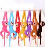 Peluş Maymun, Elleri Yapışabilen Uyku ve Oyun Arkadaşı -70 cm thumbnail 4