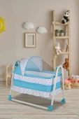 TommyBaby Yuvam Lüx Sepet Beşik Portatif Bebek Beşiği Sallanır Beşik - 4