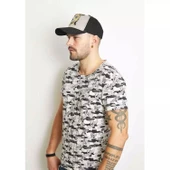 Baykuş Baskılı Erkek Siyah Kep 6265 thumbnail 1