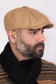 Kışlık Erkek Peaky Blinders İngiliz Driver Kasket Camel 7404 - 1