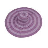 Yazlık Kadın Geniş Kenarlı Şeritli Şapka 5377 thumbnail 7